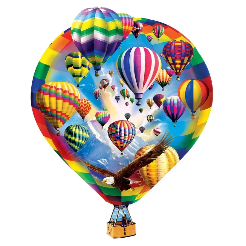 Shapes - Hot Air Balloons 500 Piece Jigsaw Puzzle 32289 - Image 2