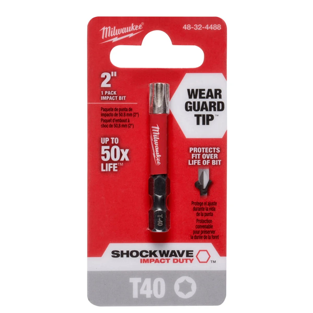 Shockwave Torx T40 X 2 in. L Impact Power Bit Steel 1 pc - Image 2
