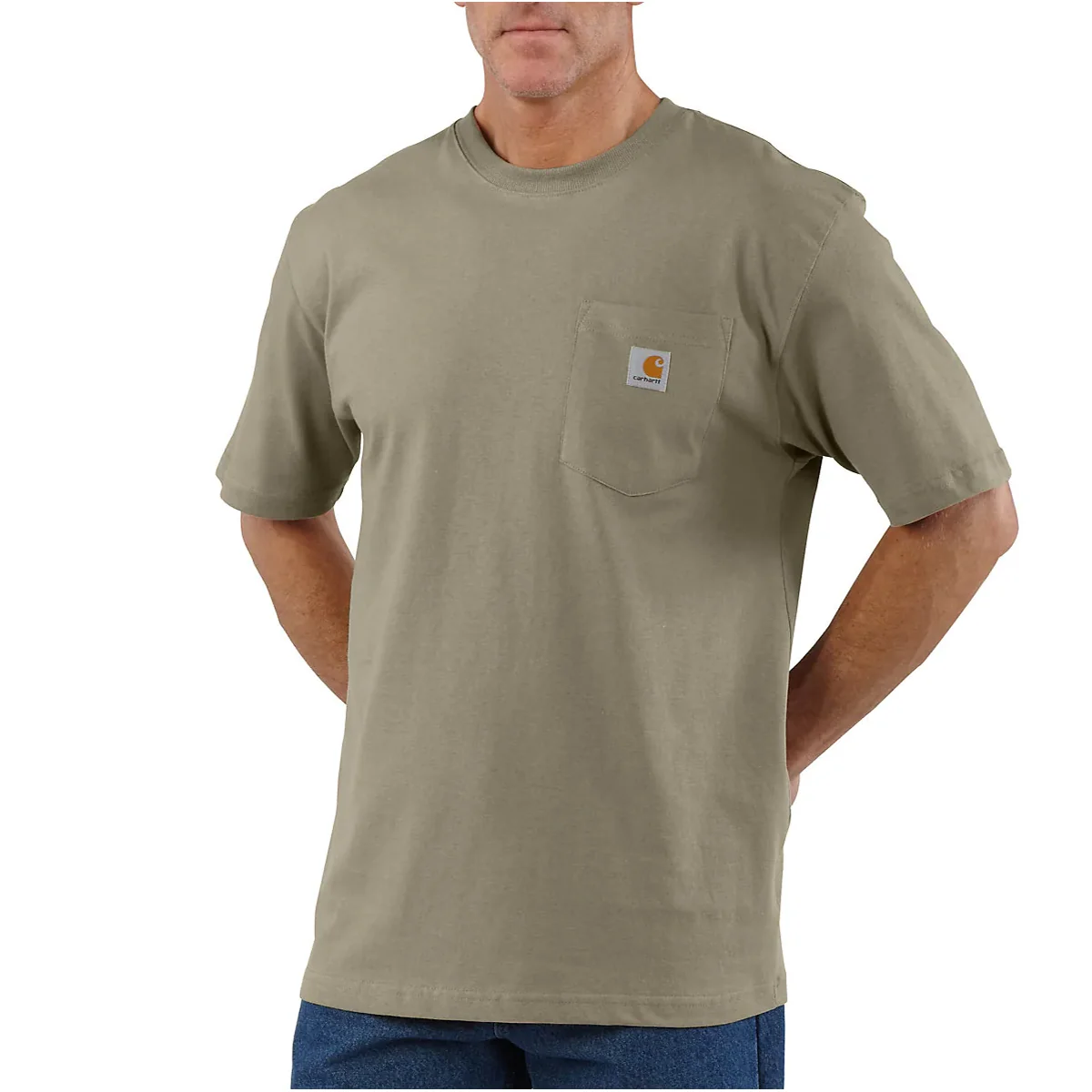 Men's Short-sleeved Pocket T-Shirt K87 - Image 4