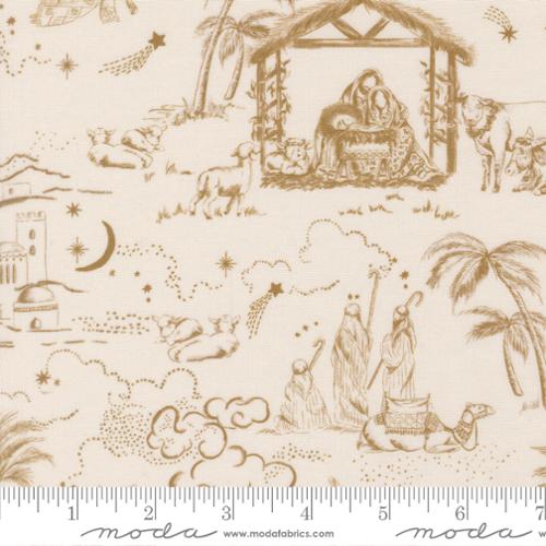 Silent Night Collection Landscape Scene Cotton Fabric 40051