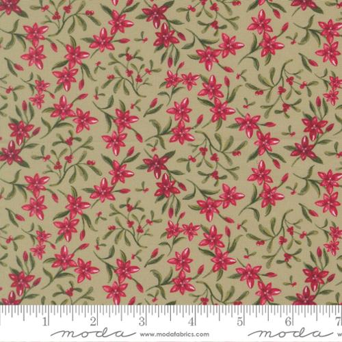 Silent Night Collection Small Floral Cotton Fabric 40055 - Image 3