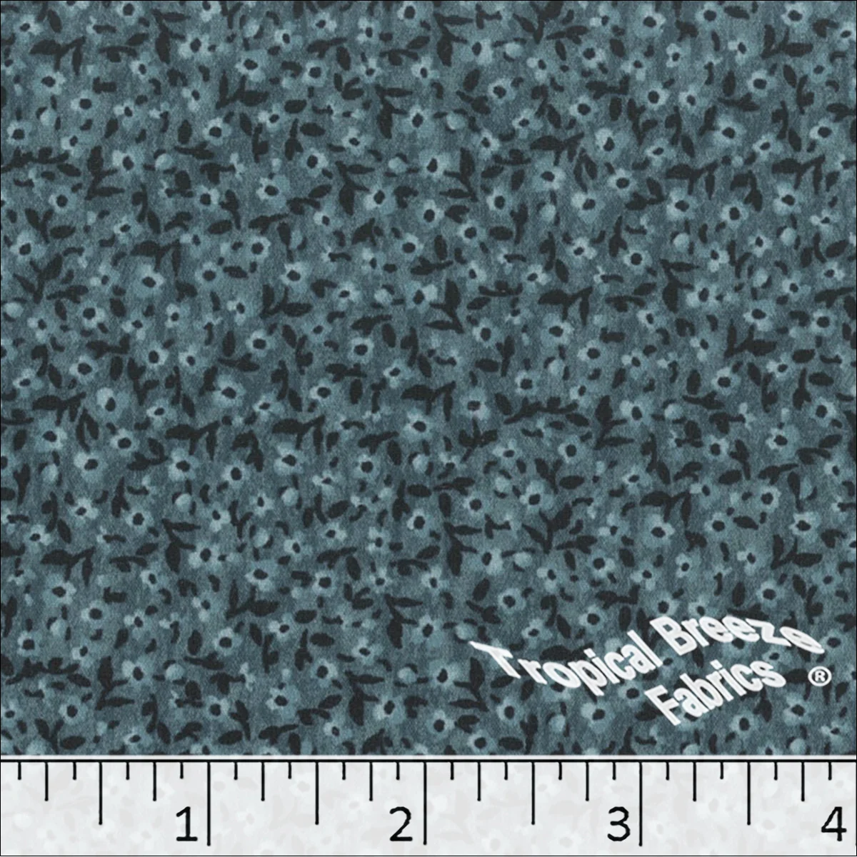 Silk Mist Tiny Floral Print Polyester Fabric 042524