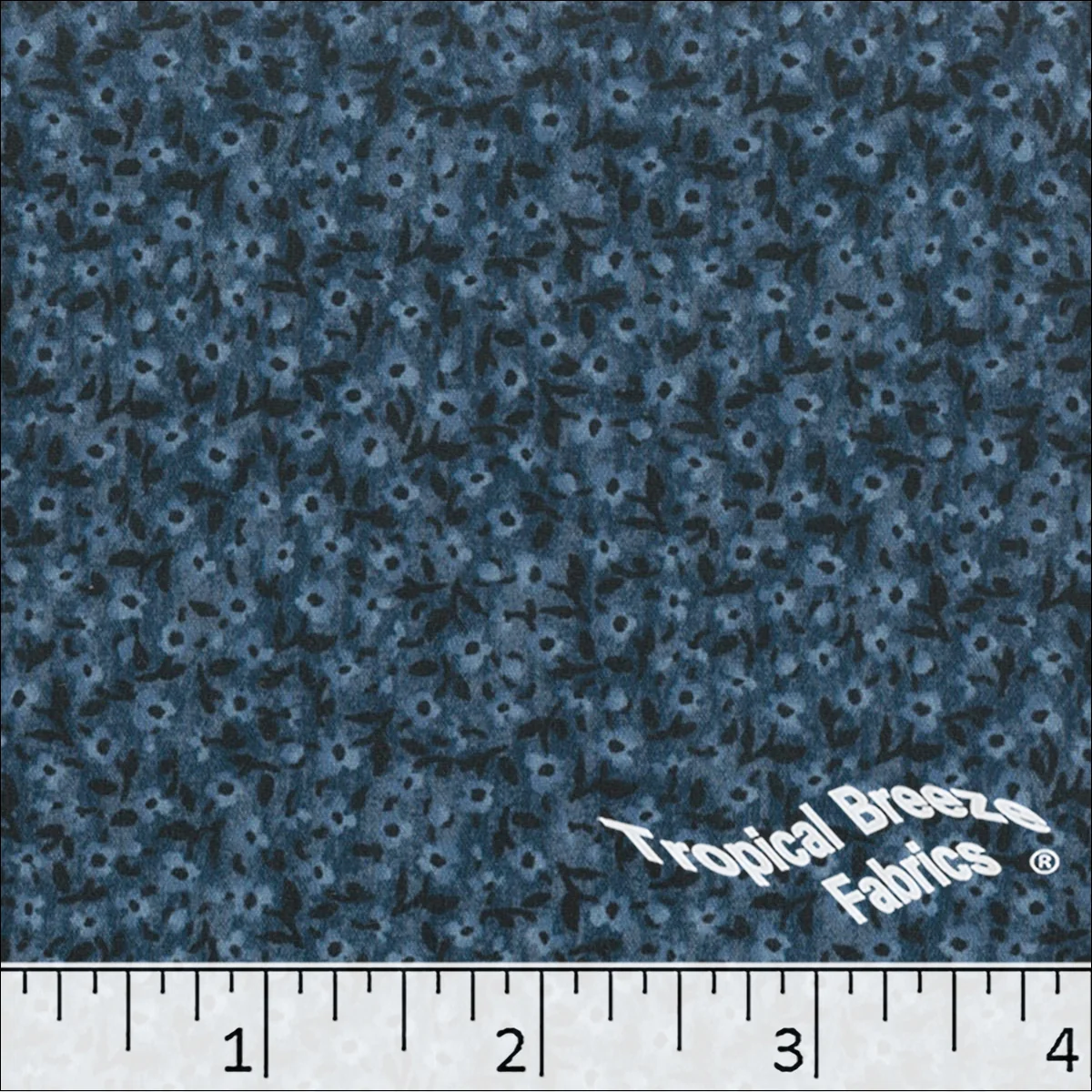 Silk Mist Tiny Floral Print Polyester Fabric 042524 - Image 2