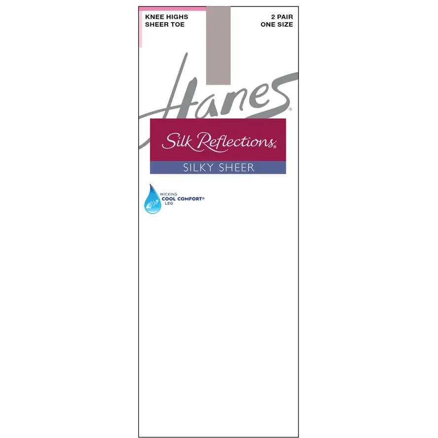 Silk Reflections Knee Highs 00725 2-pair pack - Image 5