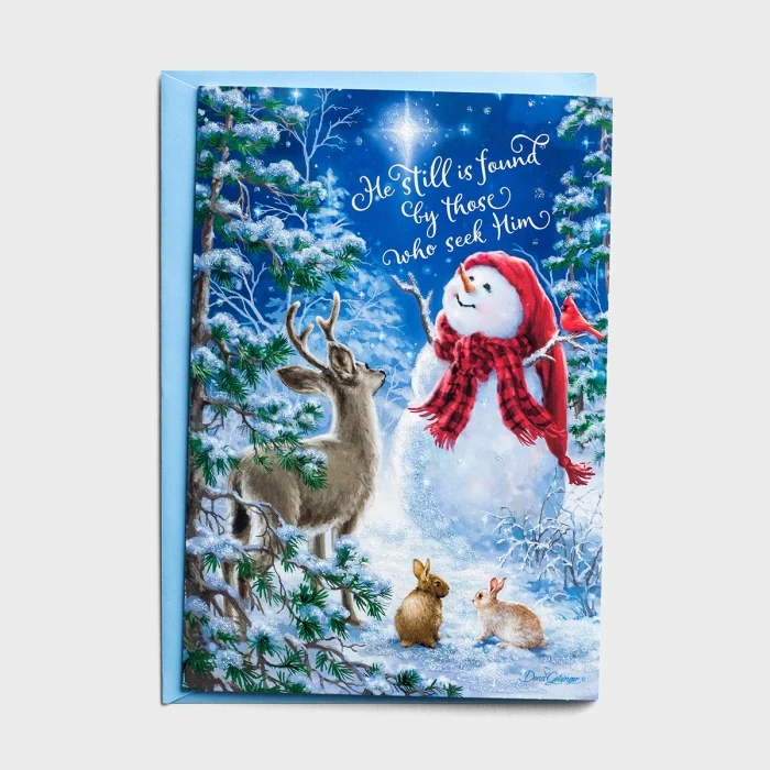Snowman Gazer And Friends Christmas Boxed Cards J3372