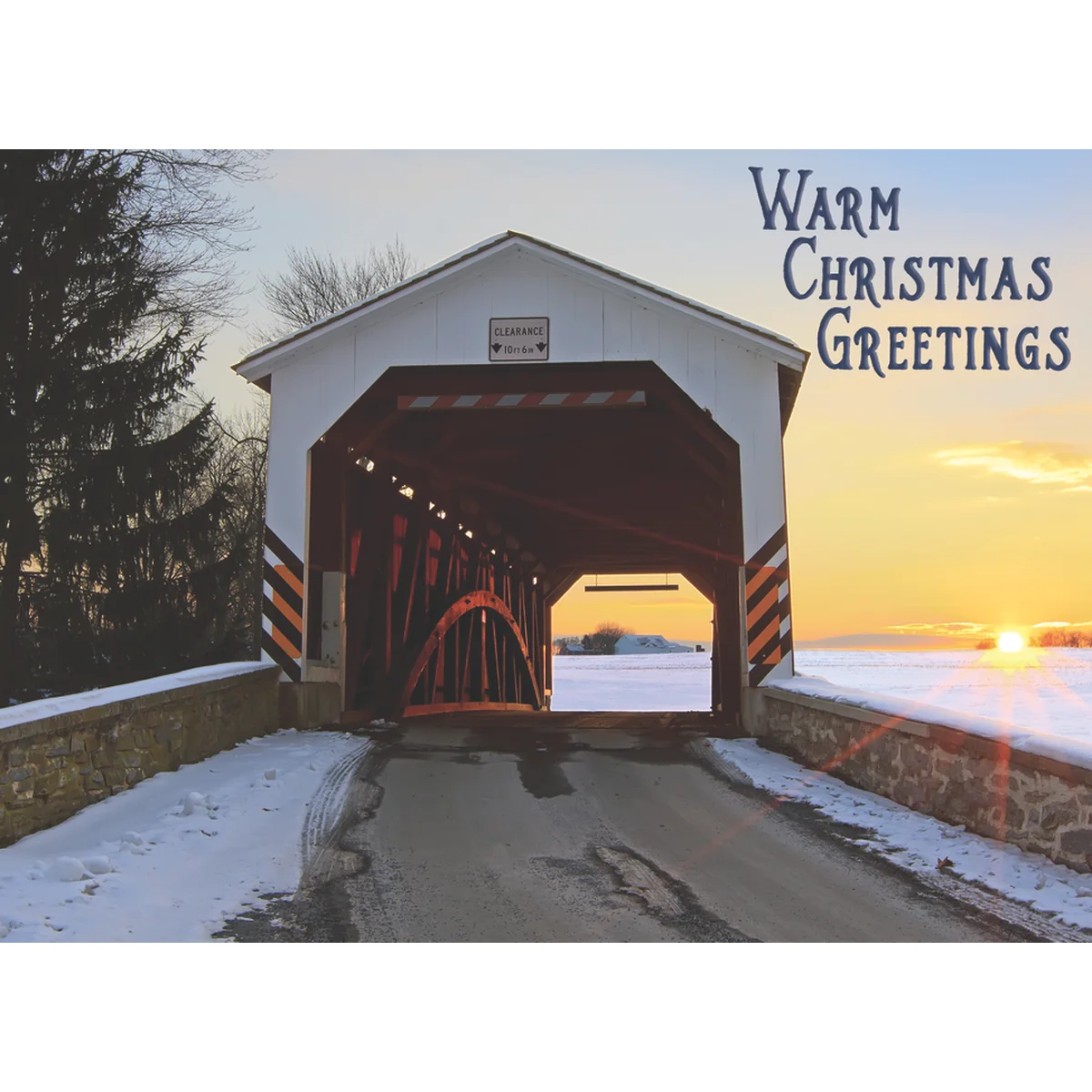Snowy Bridges Christmas Boxed Cards FT22710 - Image 4