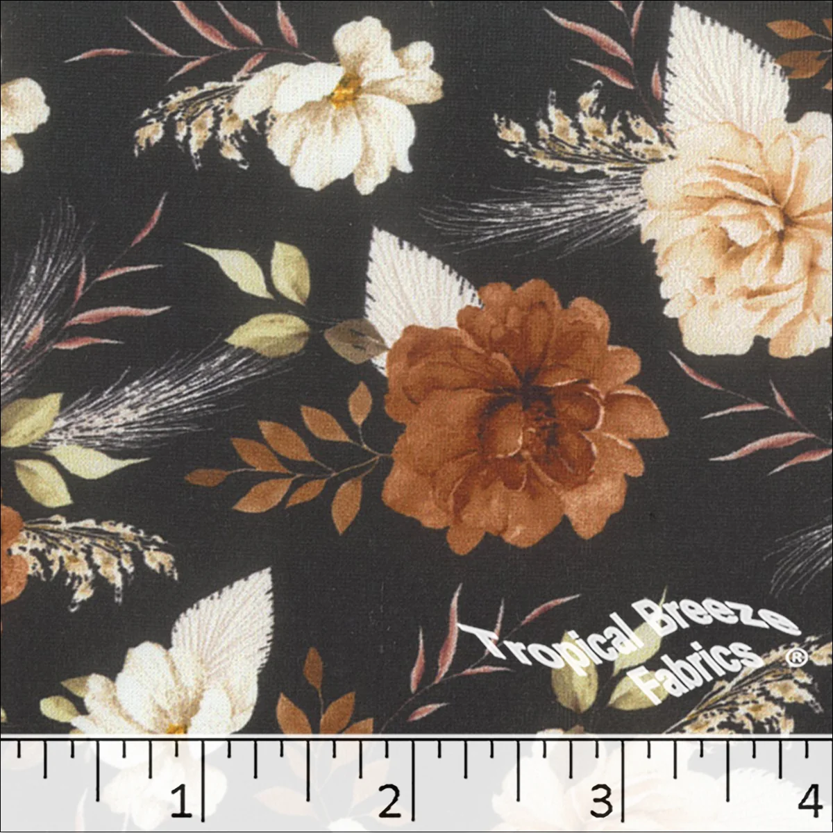 Soft Touch Knit Floral Print Fabric 572623
