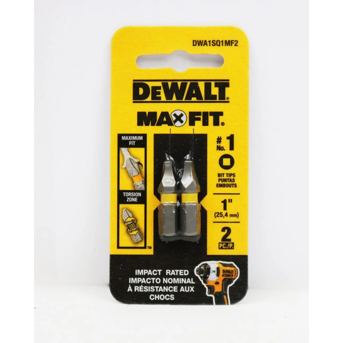 Square #1 X 1 in. L Screwdriver Bit Set Steel 2 Pk