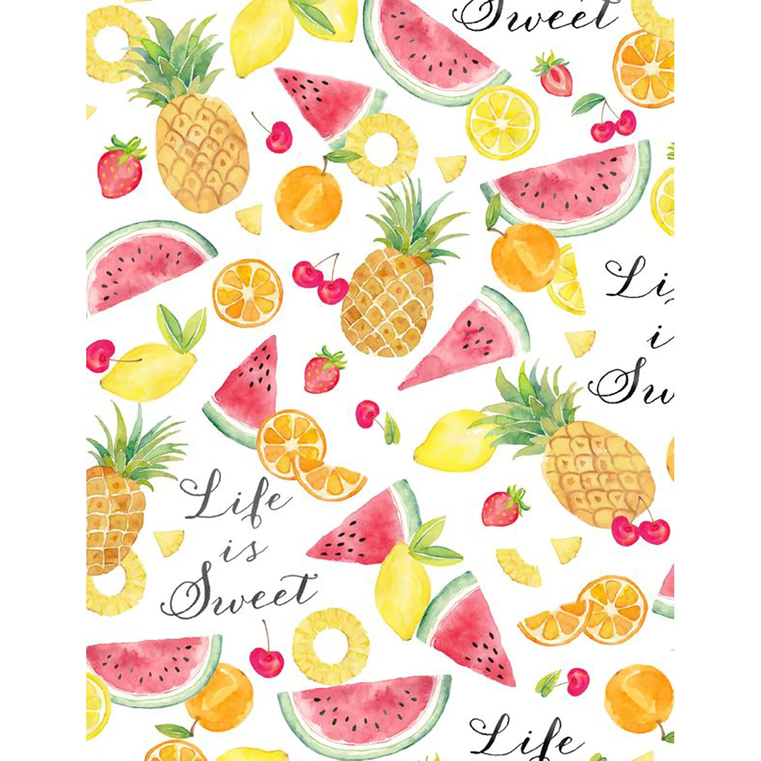 Squeeze The Day Collection Cotton Fabric Fruit Print 1810-42462