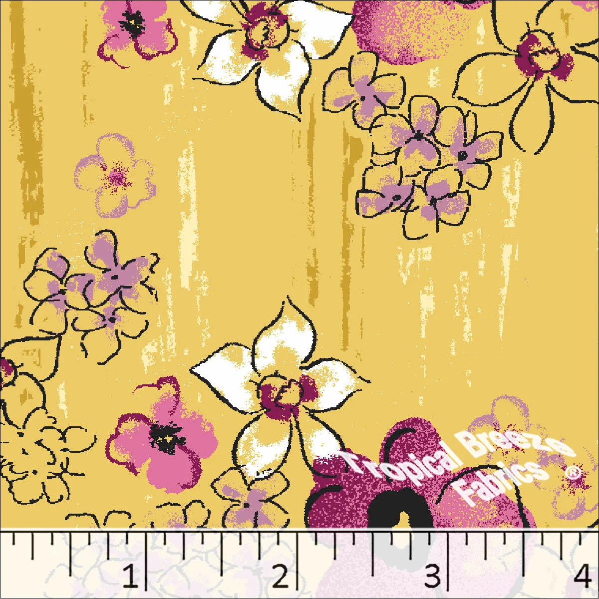 Standard Weave Floral Dress Fabric 6201 - Image 2