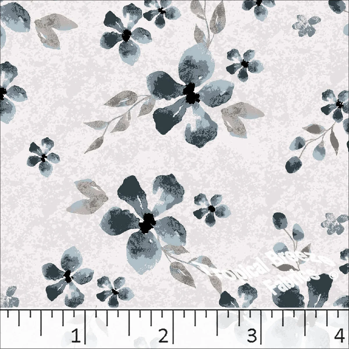 Standard Weave Floral Poly Cotton Dress Fabric 6232 - Image 2
