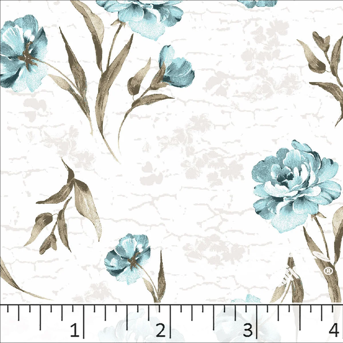 Standard Weave Floral Poly Cotton Fabric 6233 - Image 4