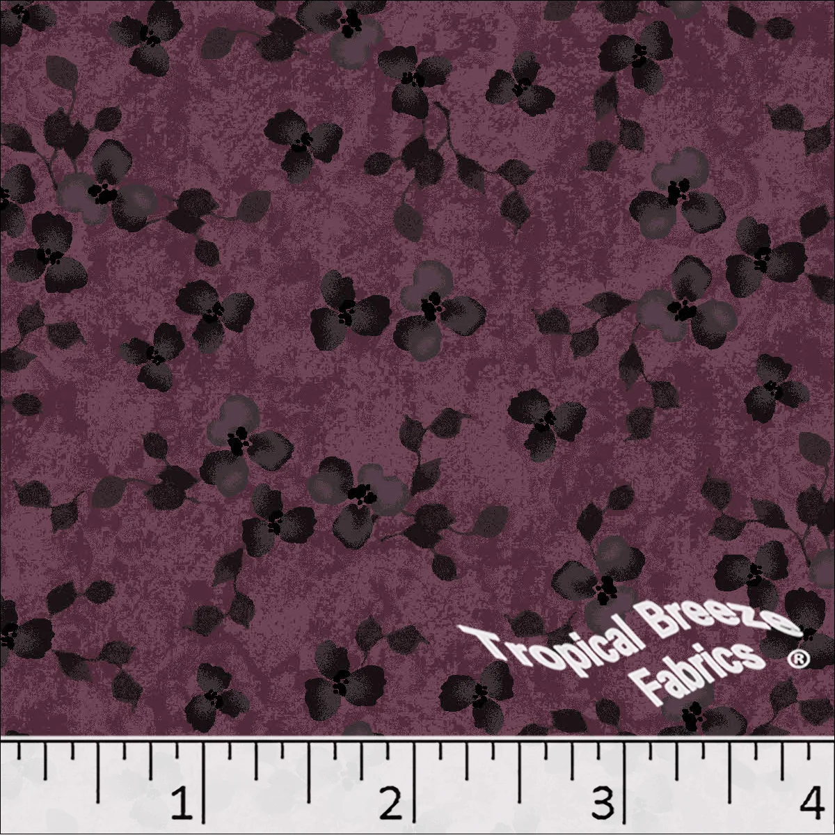 Standard Weave Floral Print Poly Cotton Fabric 6191 - Image 2