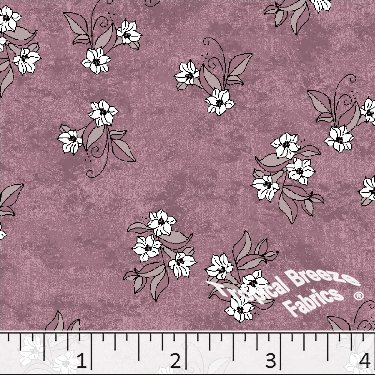 Standard Weave Floral Print Poly Cotton Fabric 6192