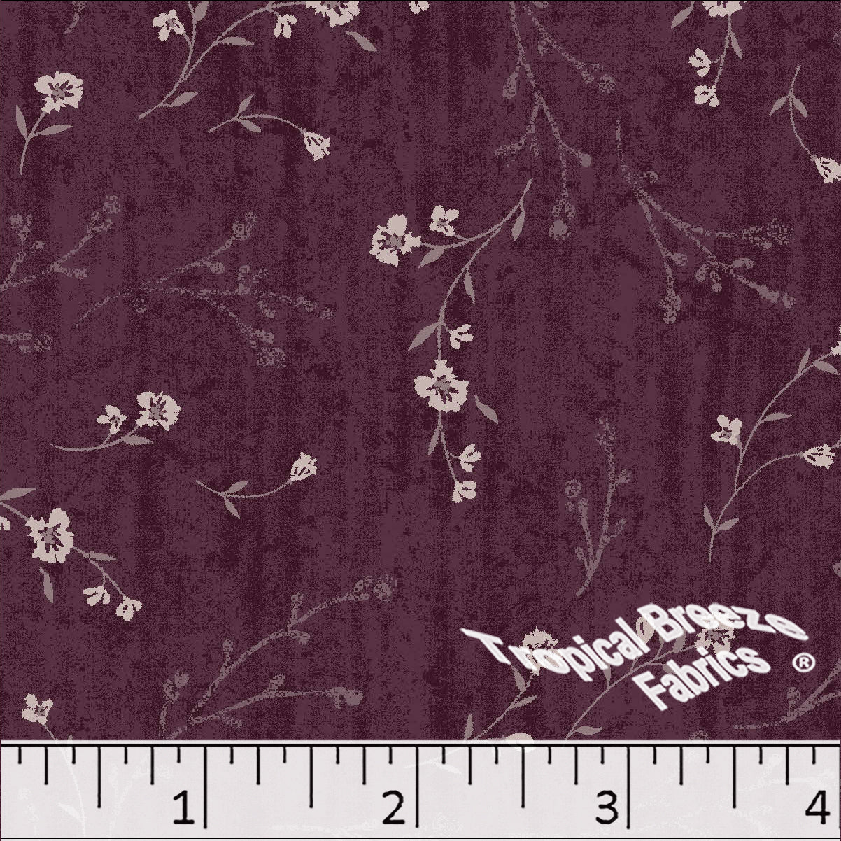 Standard Weave Floral Print Poly Cotton Fabric 6309 - Image 2
