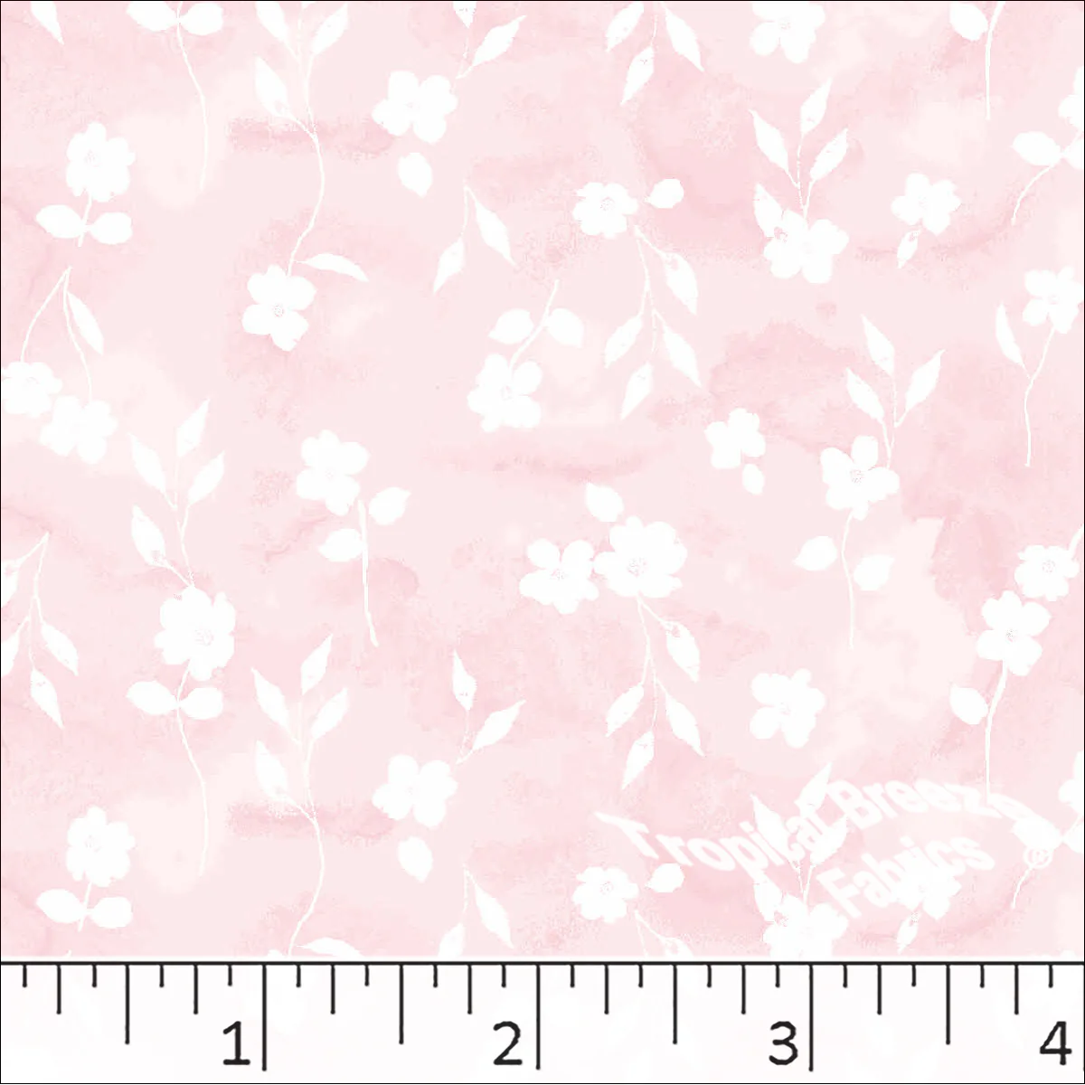 Standard Weave Floral Print Poly Cotton Fabric 6312