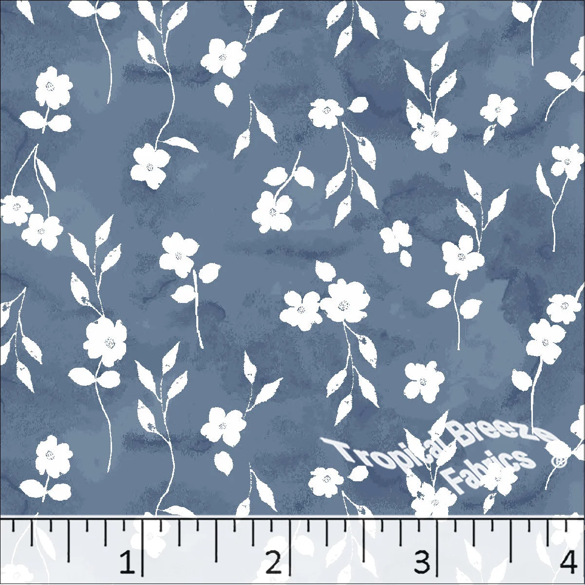 Standard Weave Floral Print Poly Cotton Fabric 6312 - Image 4