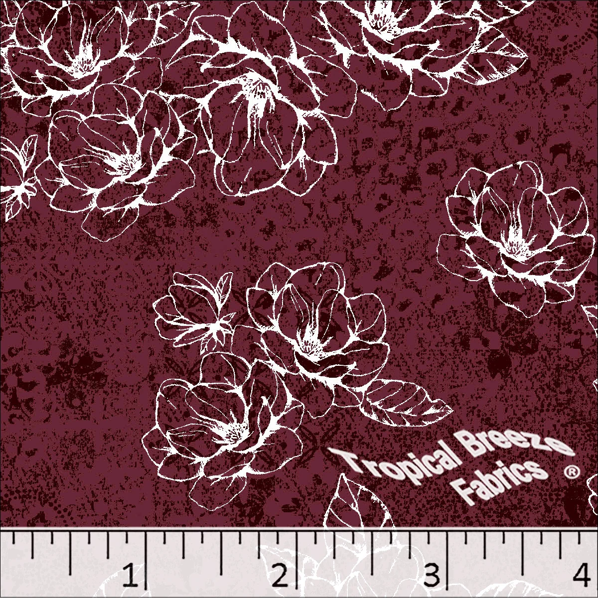 Standard Weave Large Floral Print Dress Fabric 6199 - Image 4