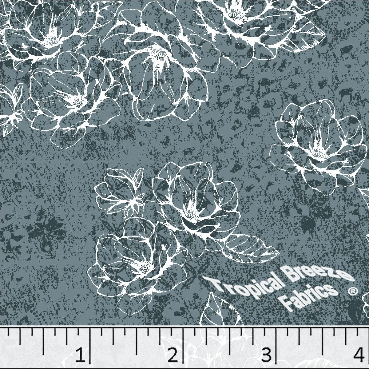 Standard Weave Large Floral Print Dress Fabric 6199 - Image 5