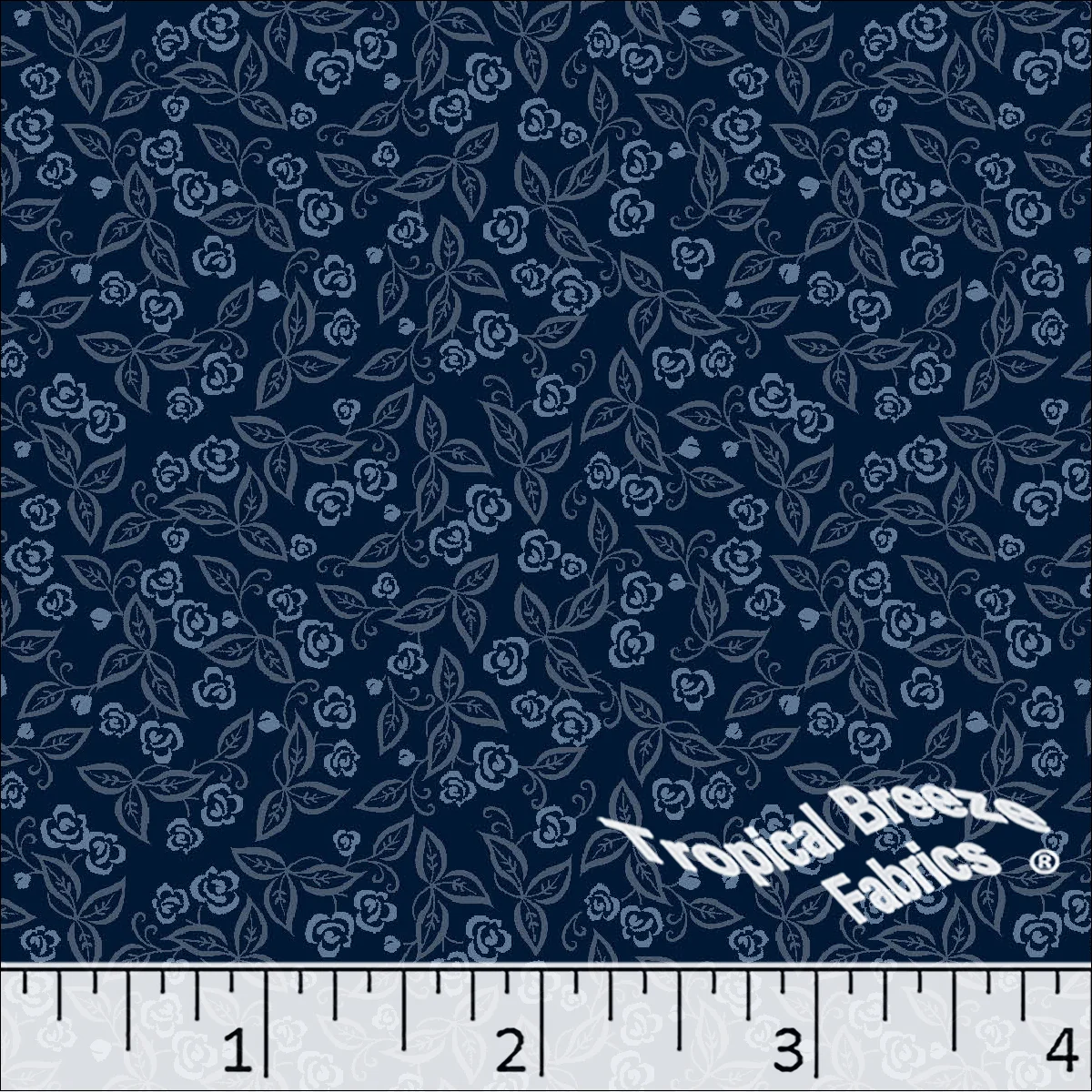 Standard Weave Small Floral Print Poly Cotton Fabric 6151 - Image 2
