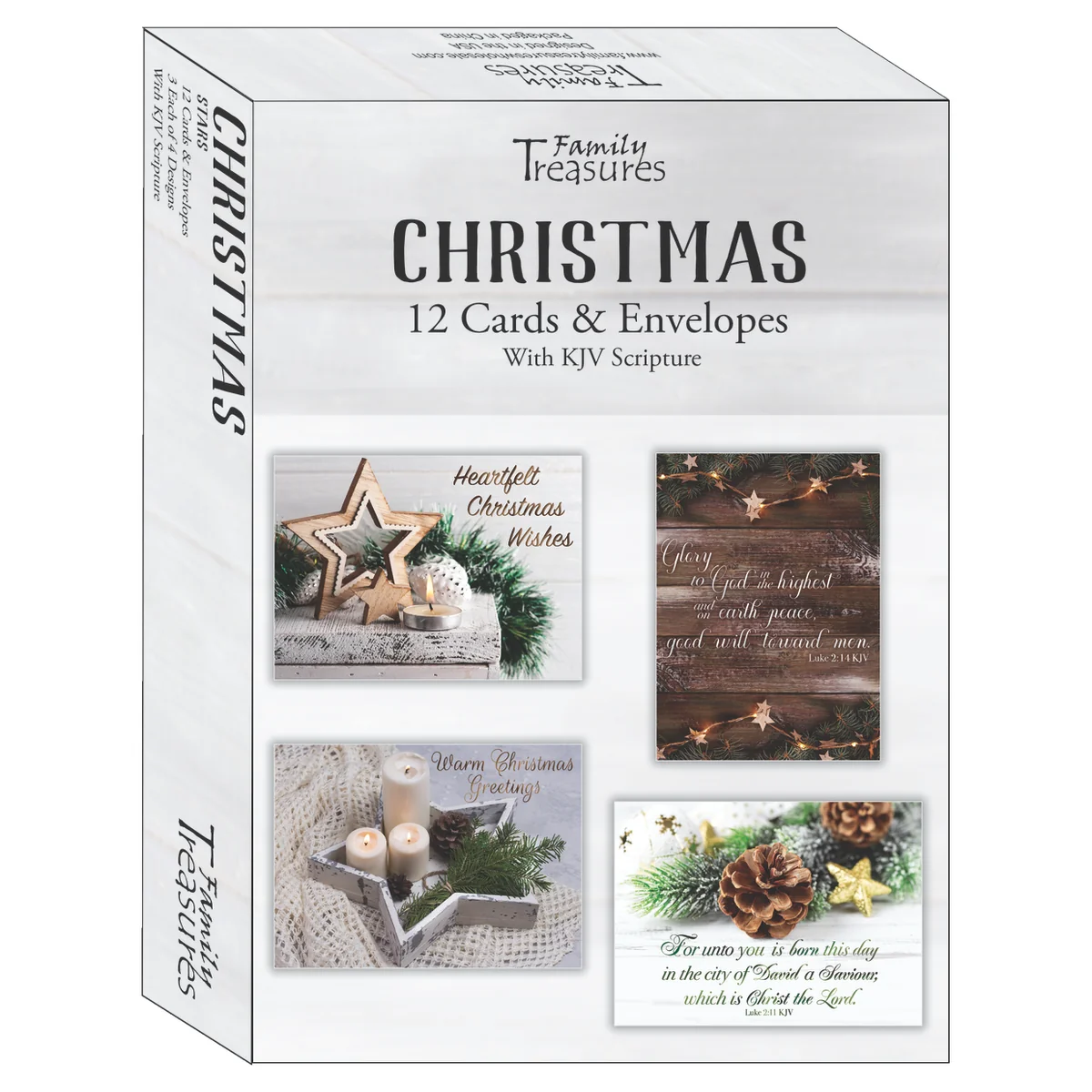 Stars Christmas Boxed Cards FT22711