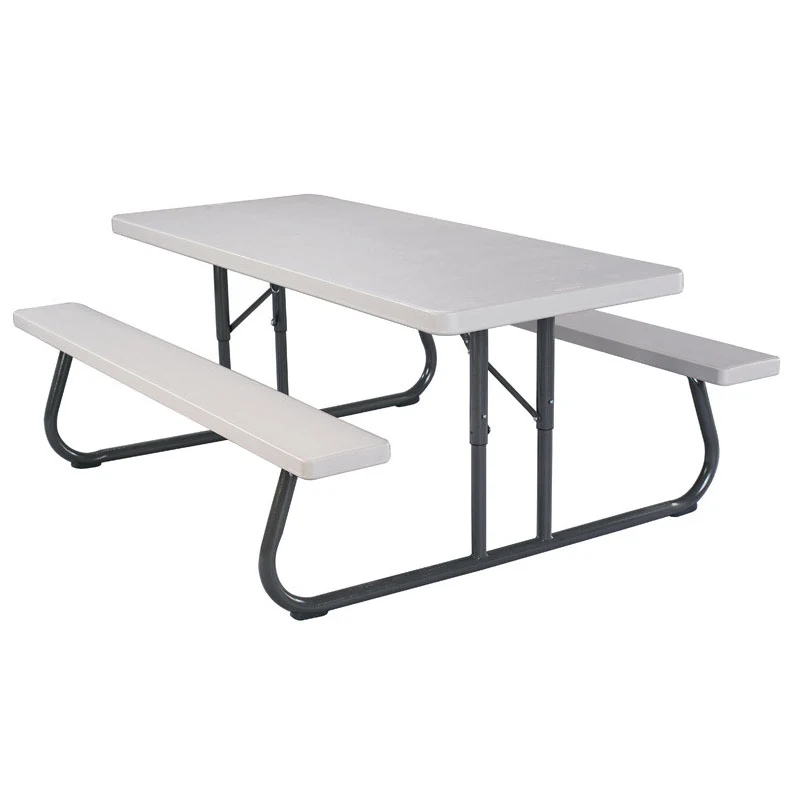 Steel White Folding Picnic Table 2119