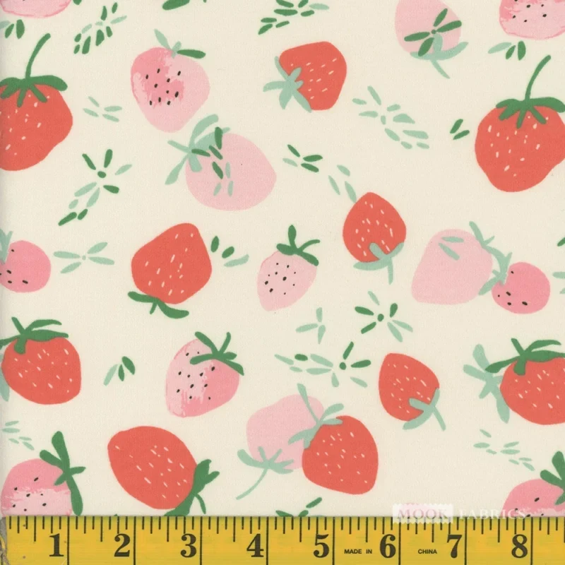 Strawberry Print Cotton Fabric 141461