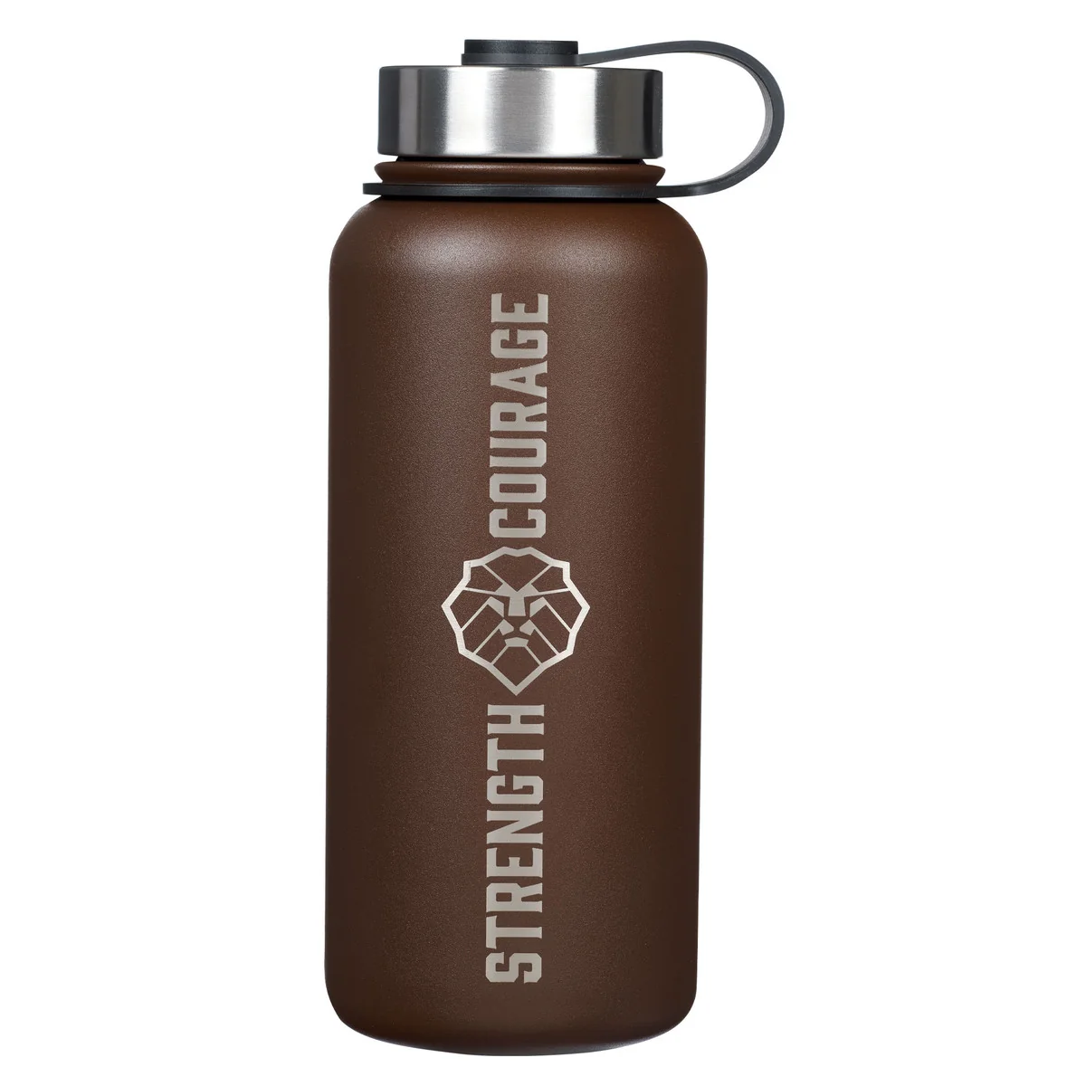 Strength and Courage Stainless Steel Water Bottle FLS105