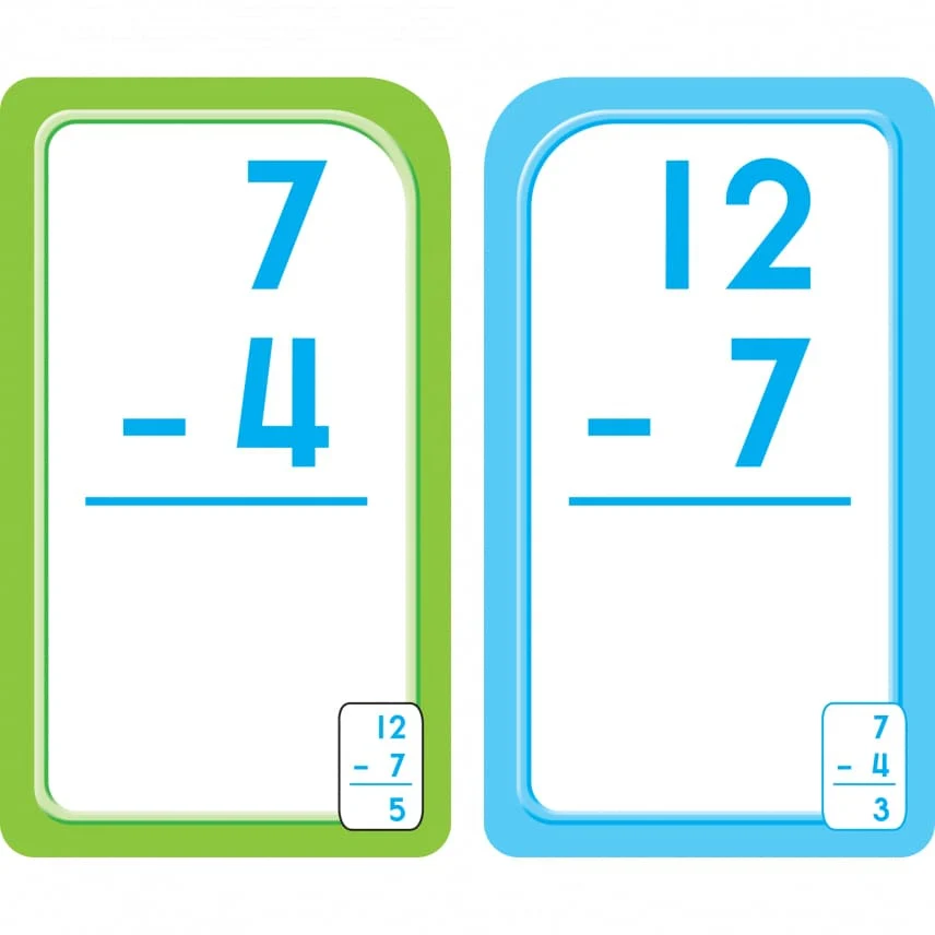 Subtraction 0 to 12 Flash Cards 04007 - Image 2