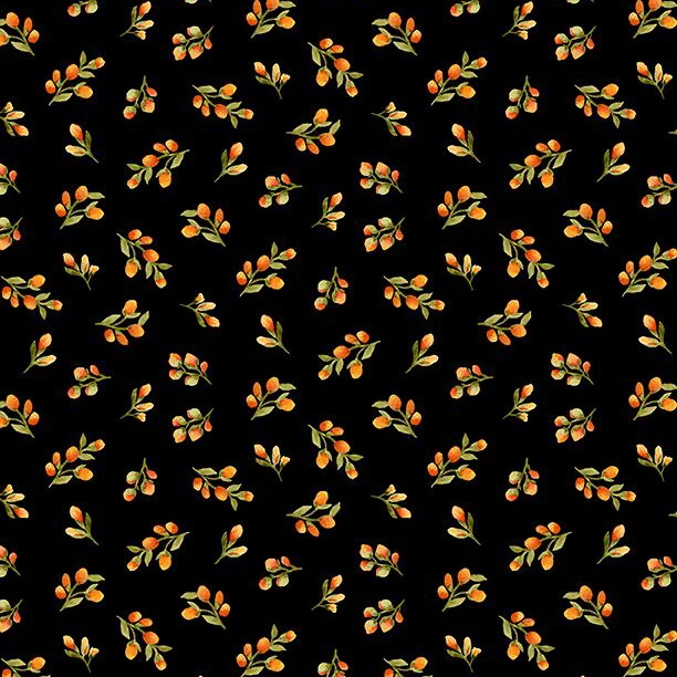 Sunflower Splendor Collection Floral Bud Toss Cotton Fabric 83331 - Image 2