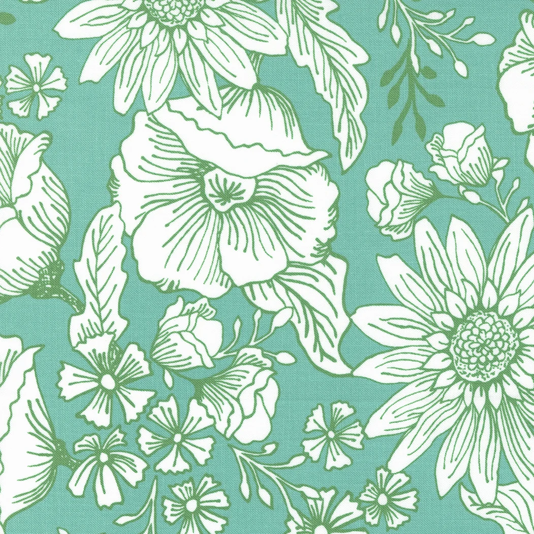 Sunflowers in My Heart Collection Large Floral Cotton Fabric 27320 - Image 3