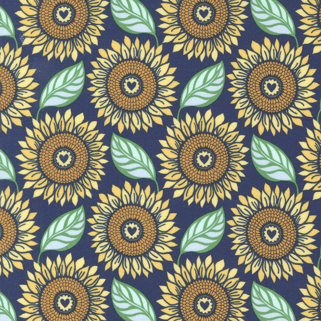 Sunflowers in My Heart Collection Large Sunflower Cotton Fabric 27321 - Image 3