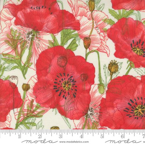 Superbloom Collection Large Poppy Cotton Fabric 48781