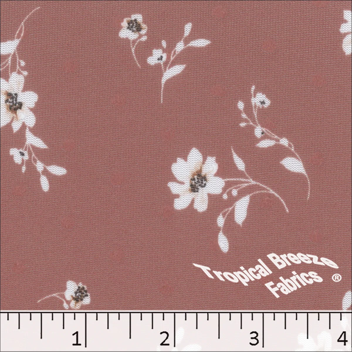 Swiss Dot Knit Floral Print 573521