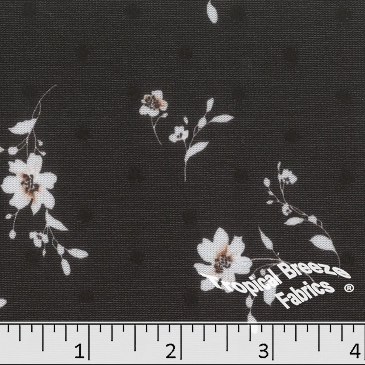 Swiss Dot Knit Floral Print 573521 - Image 5