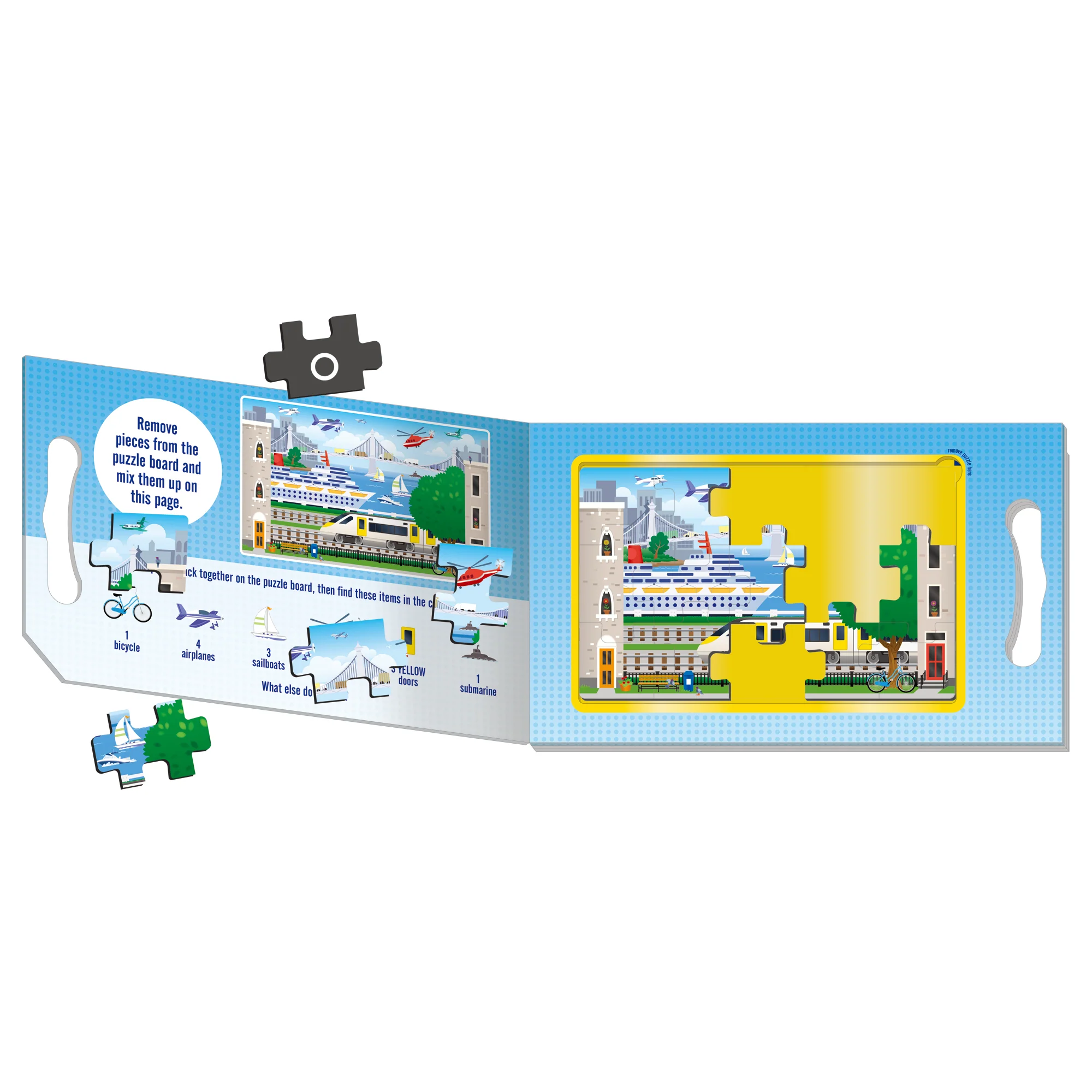 Take Along Magnetic Vehicles Puzzle 32830 - Image 2