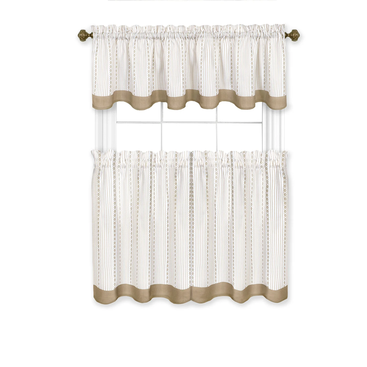 Taupe Westport Curtains 1717 - Image 2