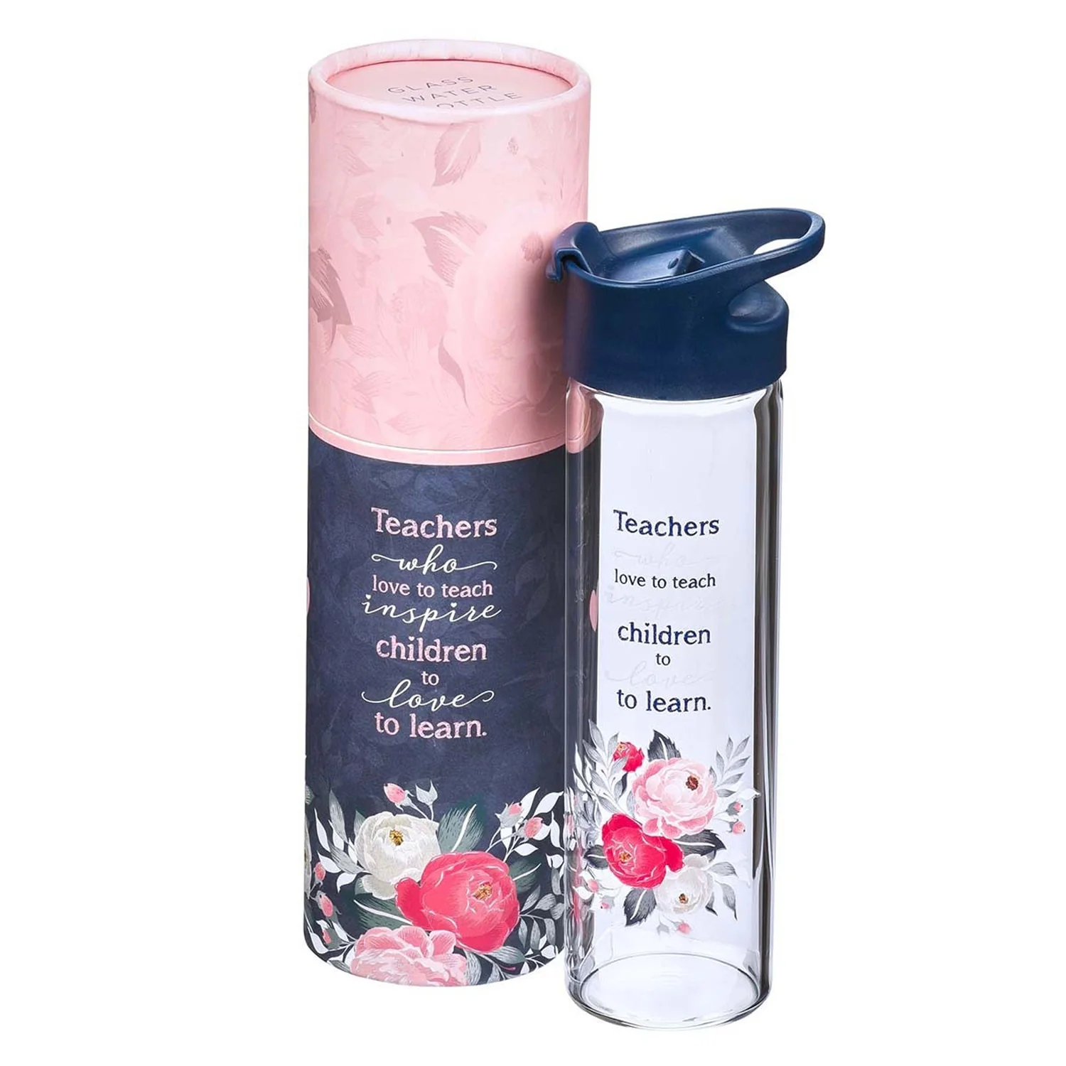 Teachers Who Love To Teach Glass Water Bottle WBT140 - Image 2