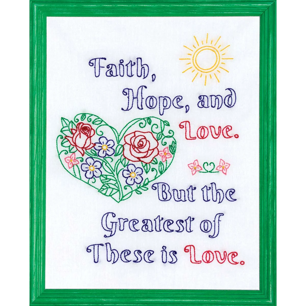 The Greatest is Love 11 x 14 in. Sampler 181-19