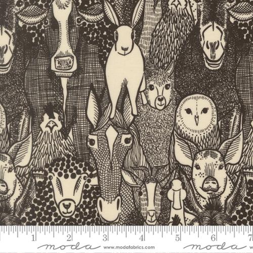The Henhouse Collection Barnyard Faces Cotton Fabric 48431 - Image 3