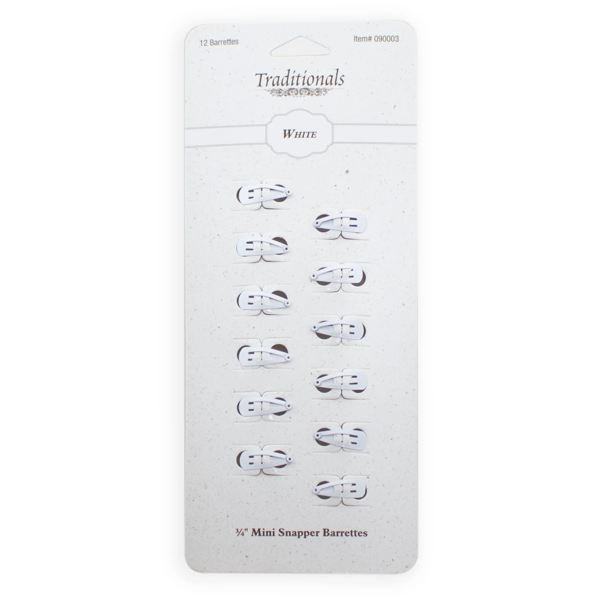 Tiny Snapper Barrettes 3/4-inch 090003 12 count