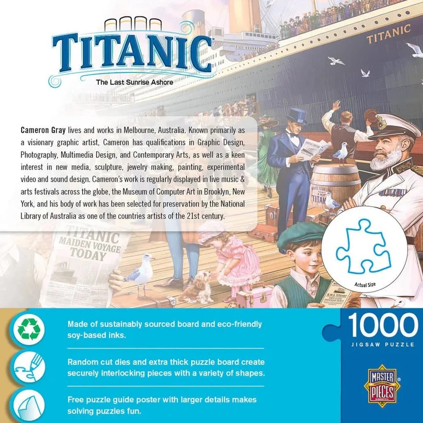 Titanic - The Last Sunrise Ashore 1000 Piece Jigsaw Puzzle 72666 - Image 2