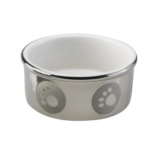Titanium Stoneware Dog Dish 6828