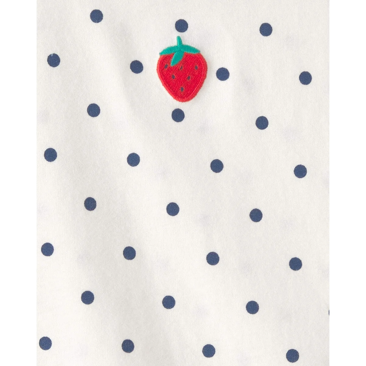 Toddler Girl Strawberry Polka Dot Top - White 2U566010 - Image 3