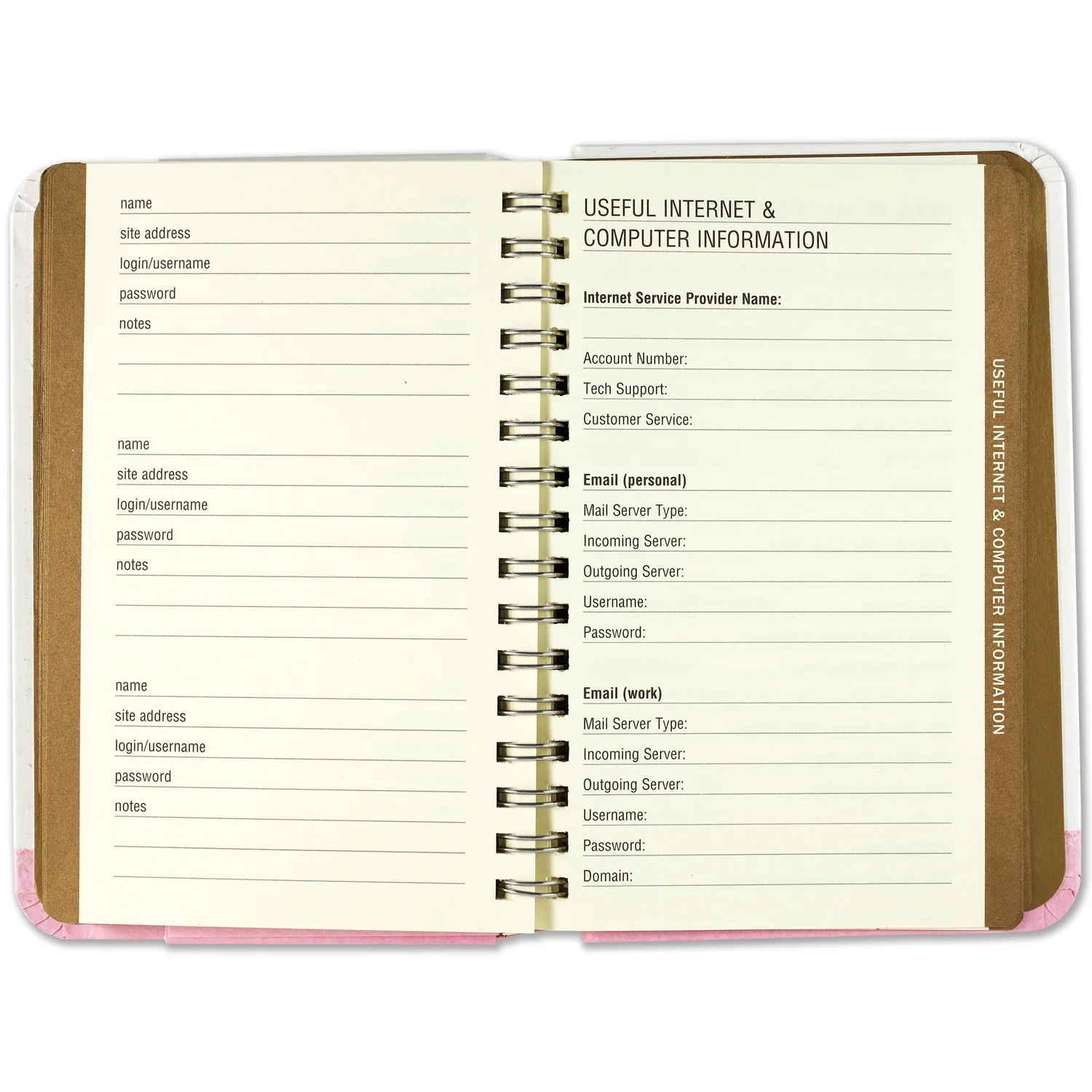 Tree of Hearts Personal Internet Address and Password Logbook 329066 - Image 4
