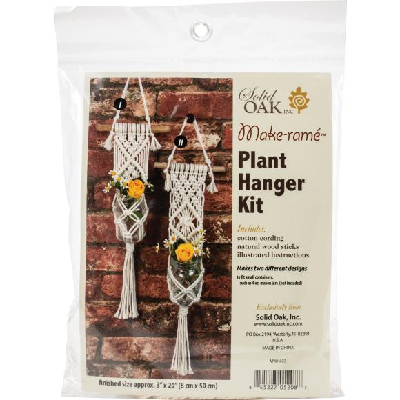 Two Minis Macrame Plant Hanger Kit MWH027