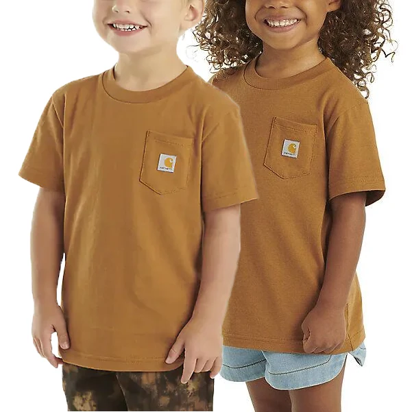 Unisex Children's Short-Sleeve Pocket T-Shirt CA651 - Image 3