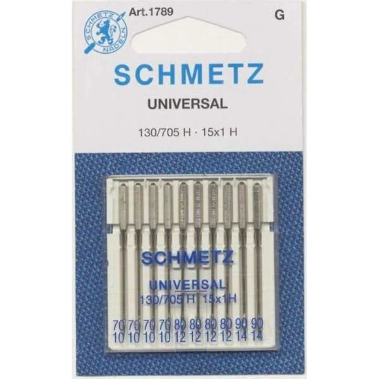 Universal Needles for Sewing Machines 1789 pack of 10