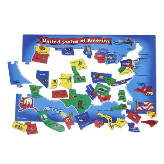 USA Map Floor Puzzle 440 - Image 3