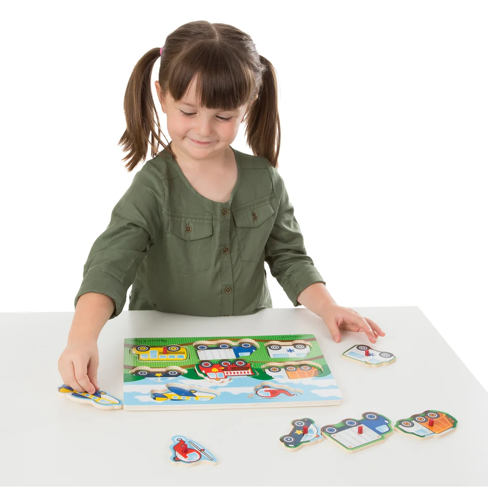 Vehicles Peg Puzzle 8-piece 1874 - Image 2